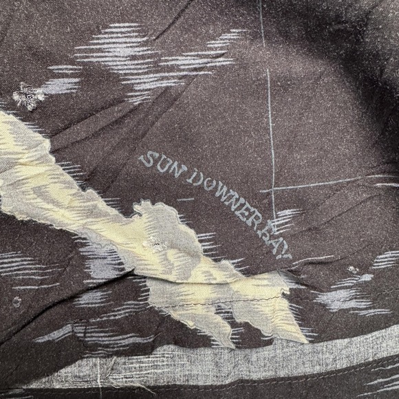 Tori Richard Shirt Mens XL Black Hawaiian Cocktail Palm Tree Aloha Camp Top - Picture 7 of 12